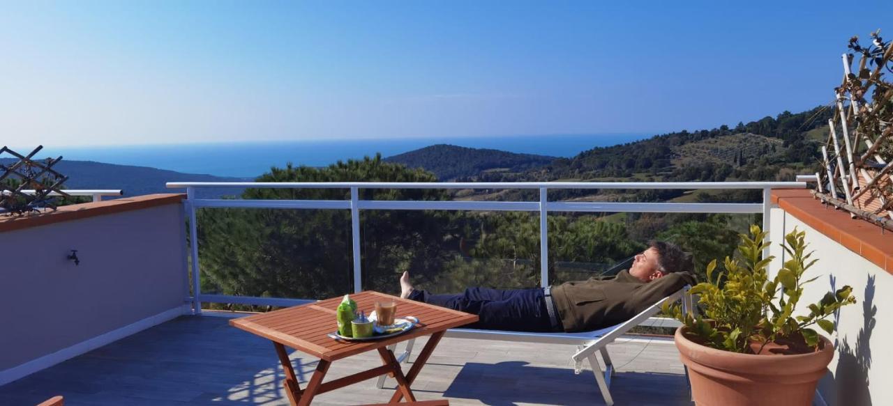 Vista Sulle Isole Dell'Arcipelago Toscano Nibbiaia Bagian luar foto
